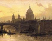 St Pauls from the Thames Looking West - 大卫·罗伯茨